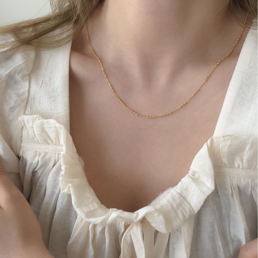 925スターリングシルバーネックレス(上品)