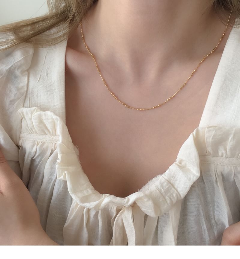 925スターリングシルバーネックレス(上品)