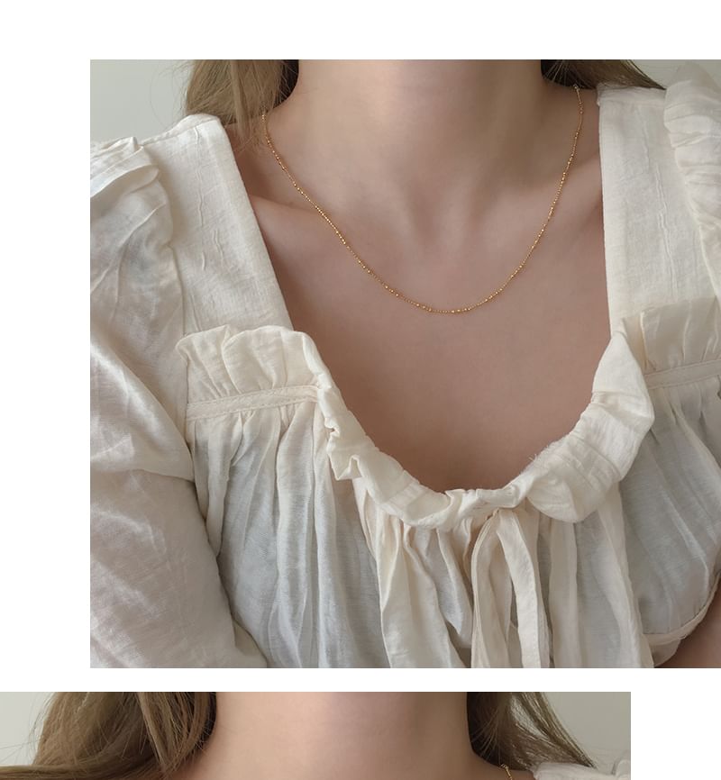 925スターリングシルバーネックレス(上品)