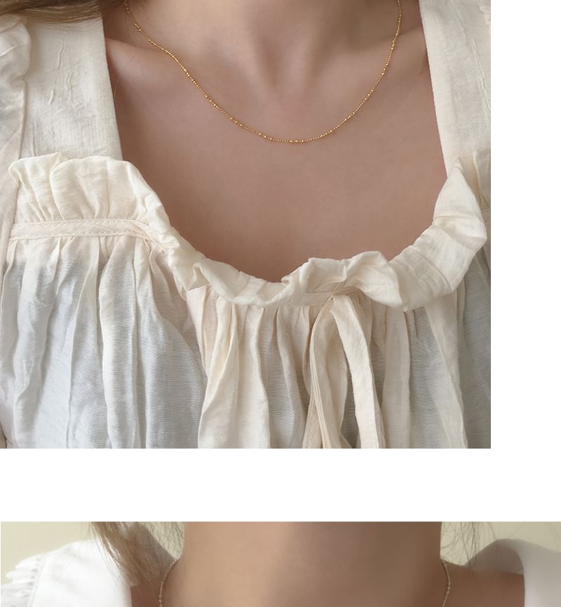 925スターリングシルバーネックレス(上品)