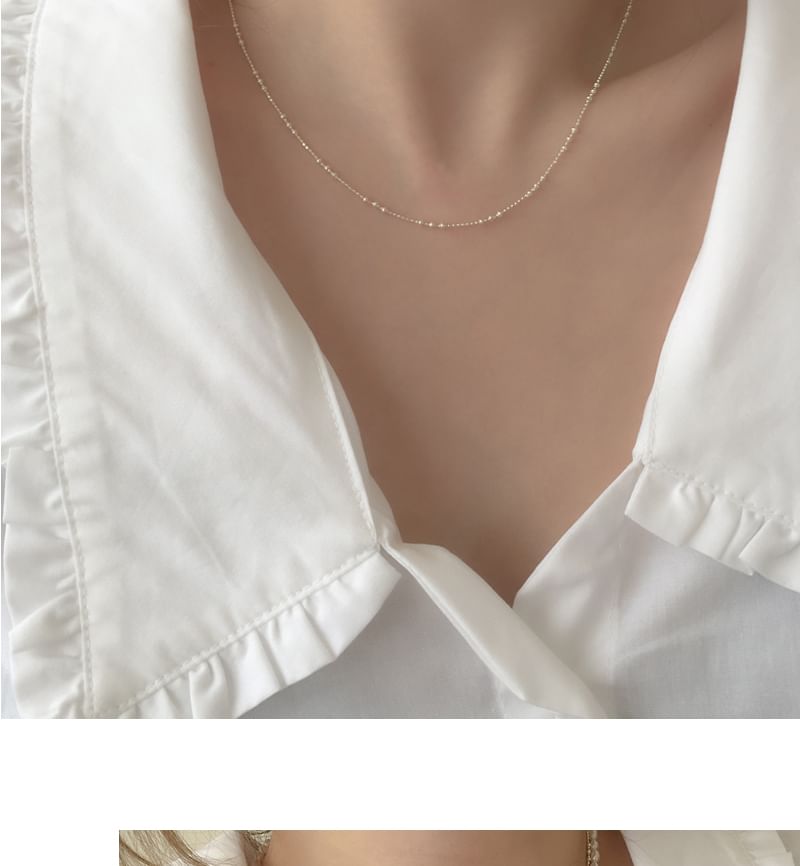 925スターリングシルバーネックレス(上品)