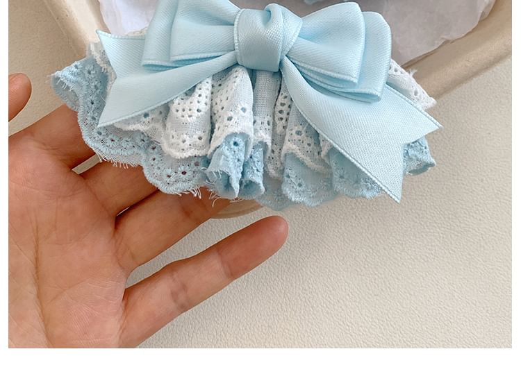 / Bow Lace Set Clip Hair