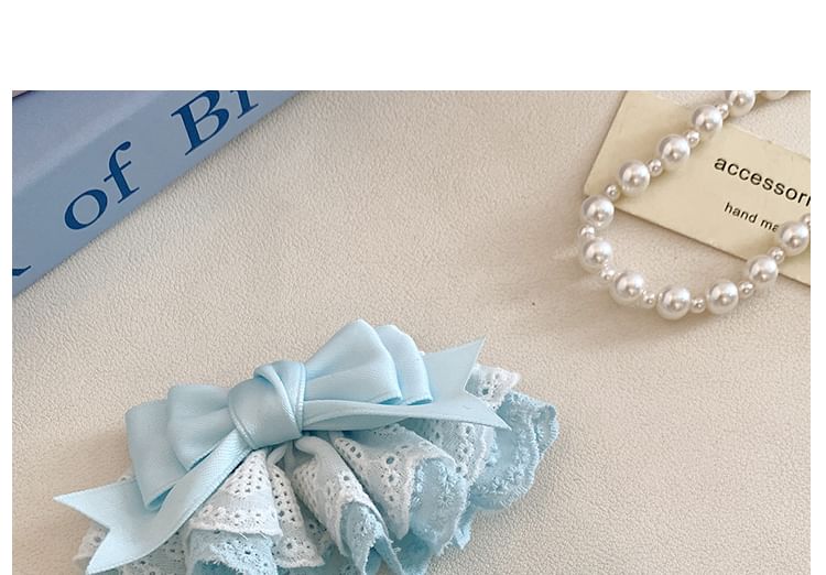 / Bow Lace Set Clip Hair