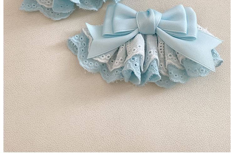 / Bow Lace Set Clip Hair