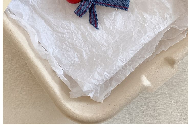 Denim Clip Set Hair Bow