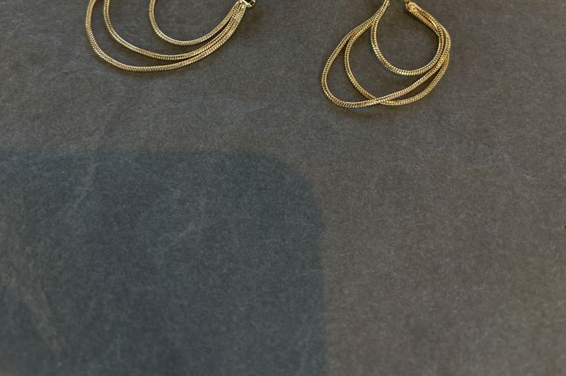 925 Layered Silver Hoop Sterling Earring