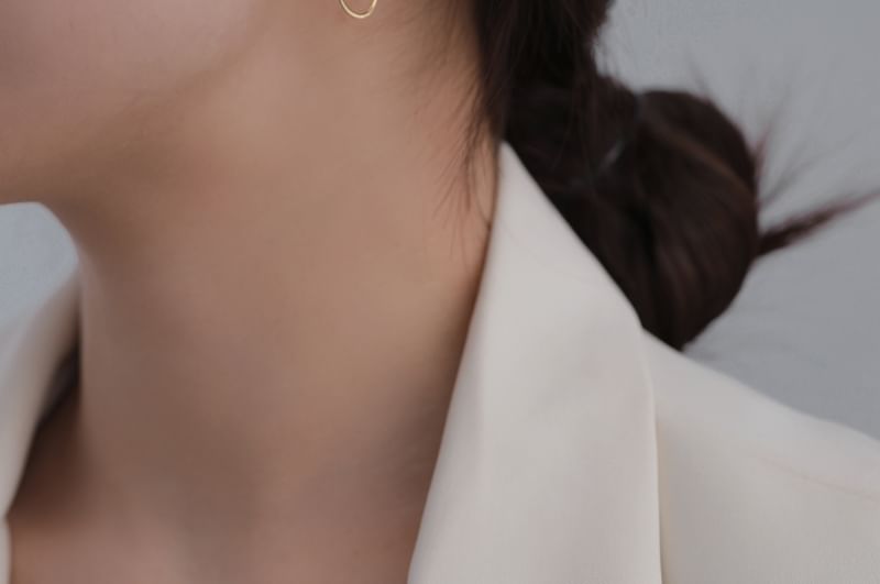 925 Layered Silver Hoop Sterling Earring