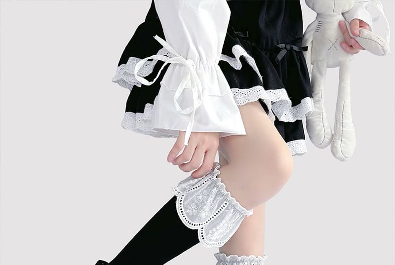 Lace (Various Trim High Socks Knee Designs)