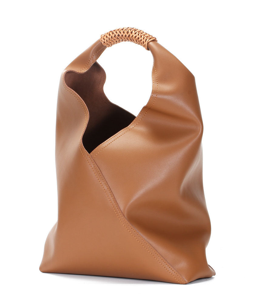 Leather Minimalist White Bag Luxury Calf Shoulder