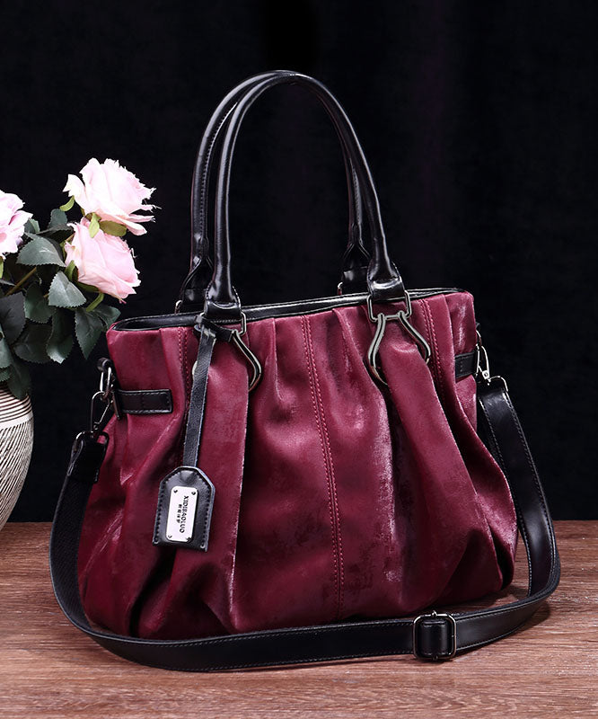 Leather Black Capacity Calf Large Bag Tote Modern