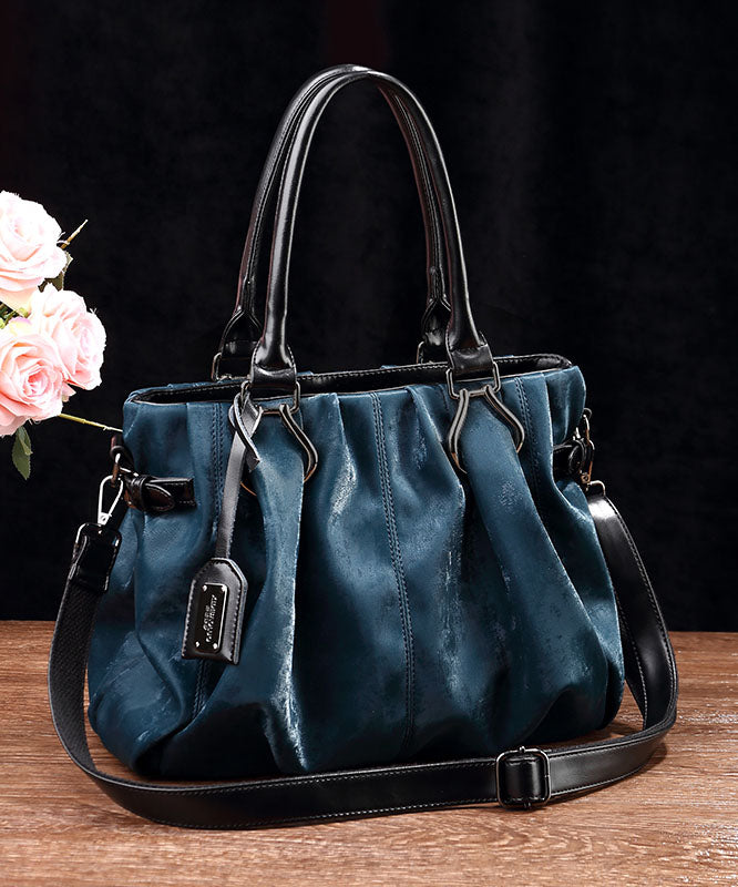 Leather Black Capacity Calf Large Bag Tote Modern