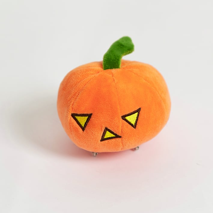 Mr Black Pumpkin Bunny Bag Plushie