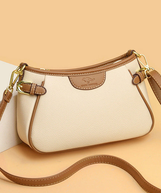 Bag Leather New Calf CrossBody Beige Durable