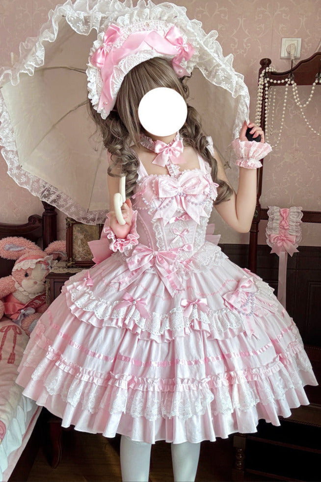 Haubenpuppe Kopfschmuck Kleid + Antike Prinzessin Perle