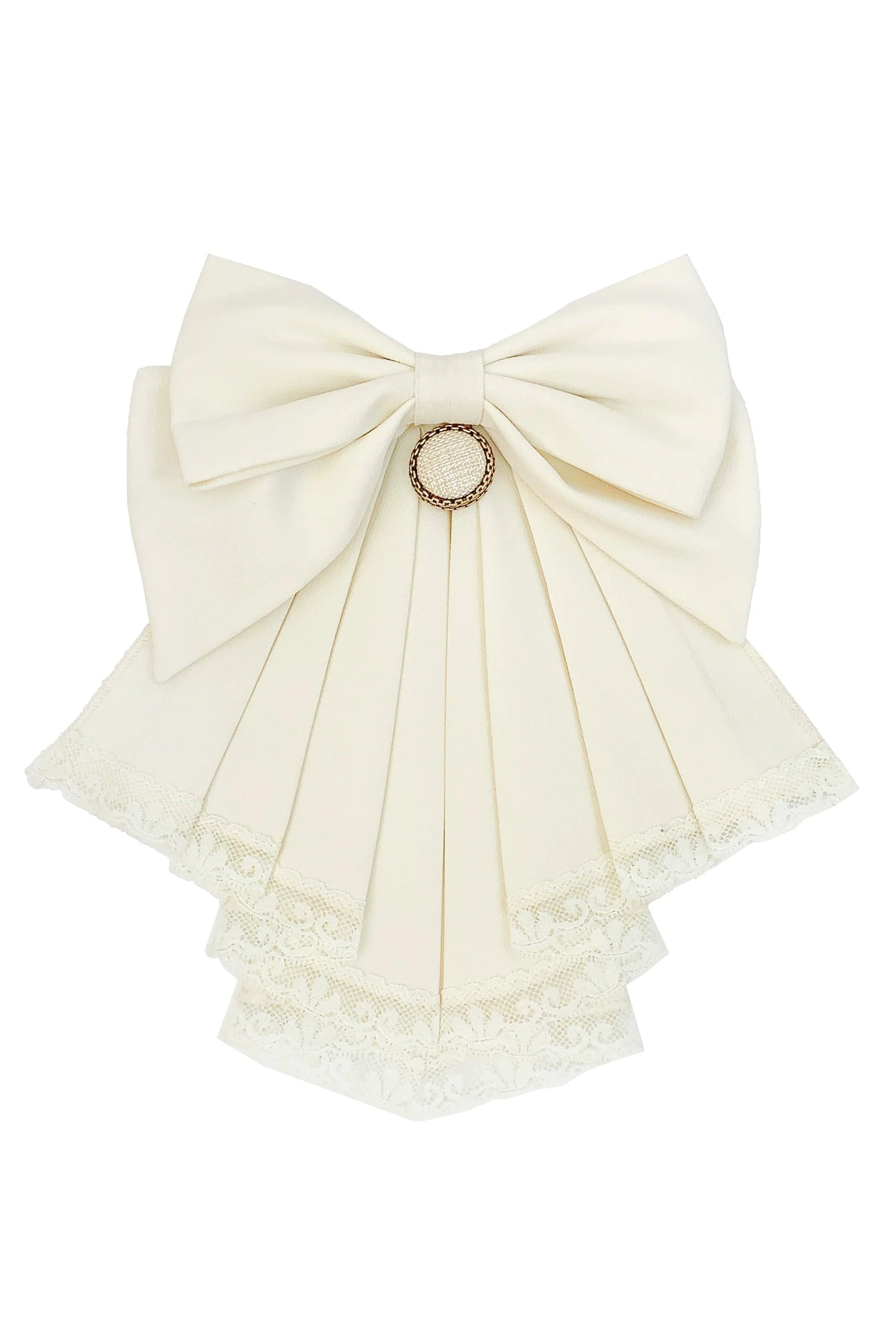 skirt vest big shirt + college brooch Western-style ribbon puff sleeve