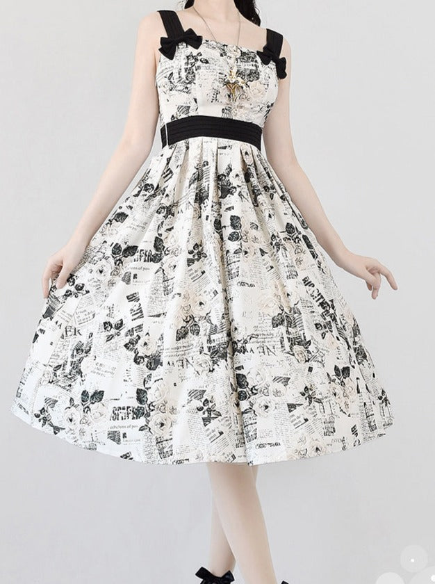 Lolita Flower Dress Retro