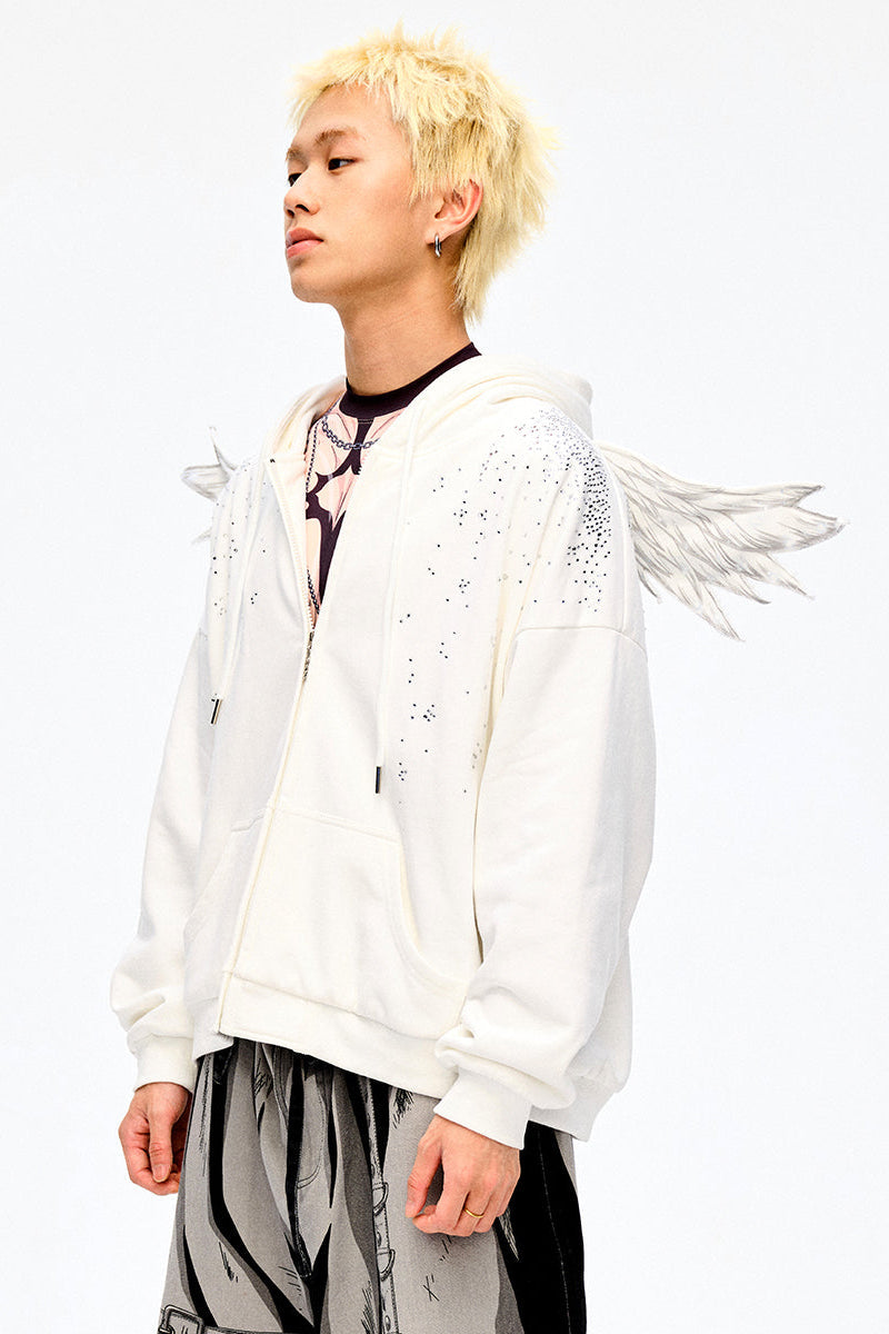 Angel Hoodie Starburst Sweatshirt