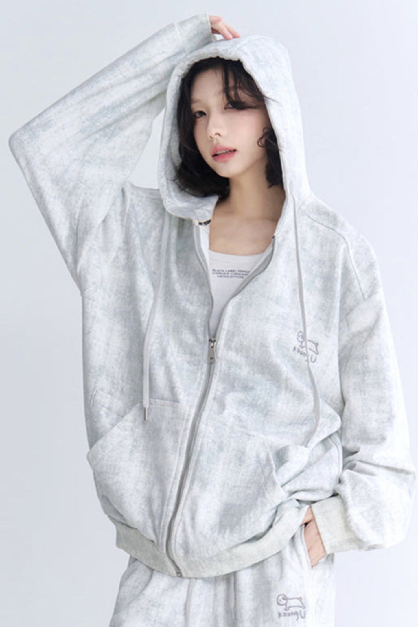 Cardigan Fit Relaxed Hoodie Setup