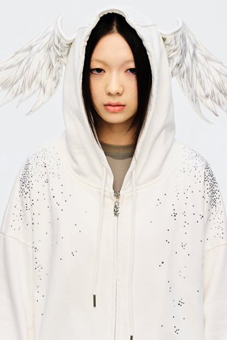 Angel Hoodie Starburst Sweatshirt