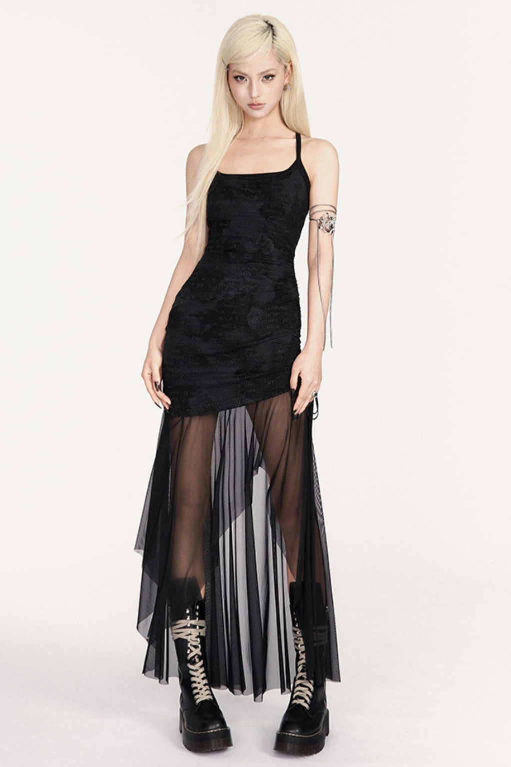 Dress Mesh Wrap Sheer Resort