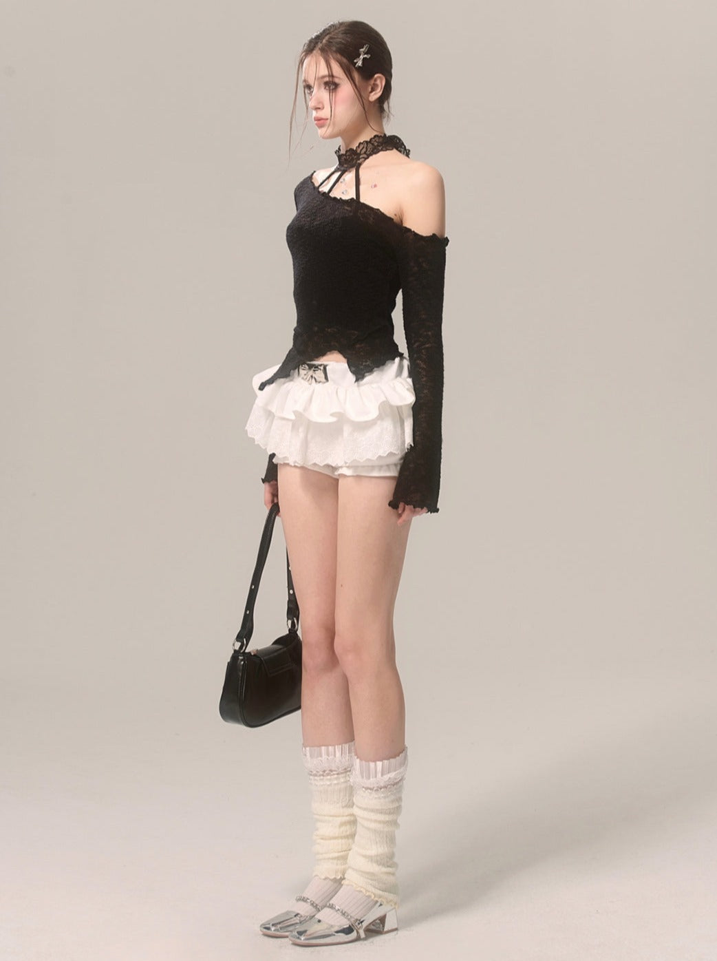 Lace Innerwear Top Halter-neck
