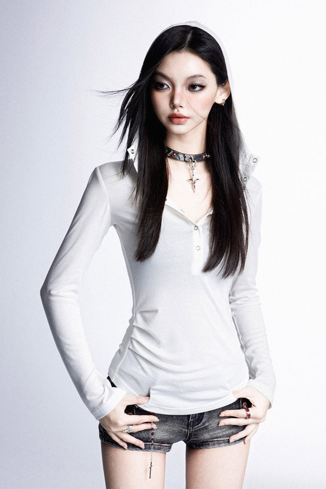 Top Inner Luxury Sheer Hoodie Bra +