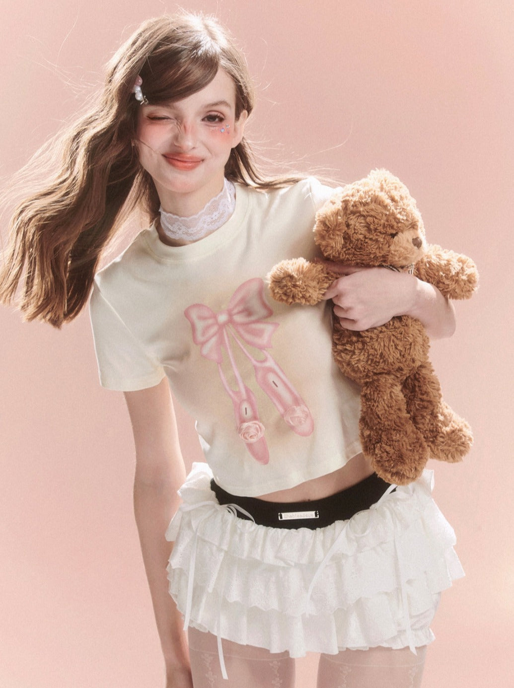 Design Sweet Bow Short Top