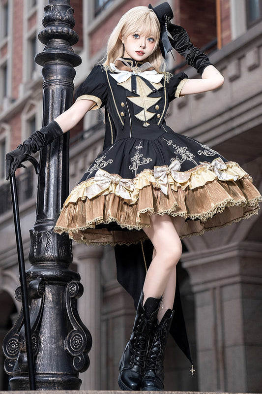 Kleid + süßes dunkles Lolita-Schal