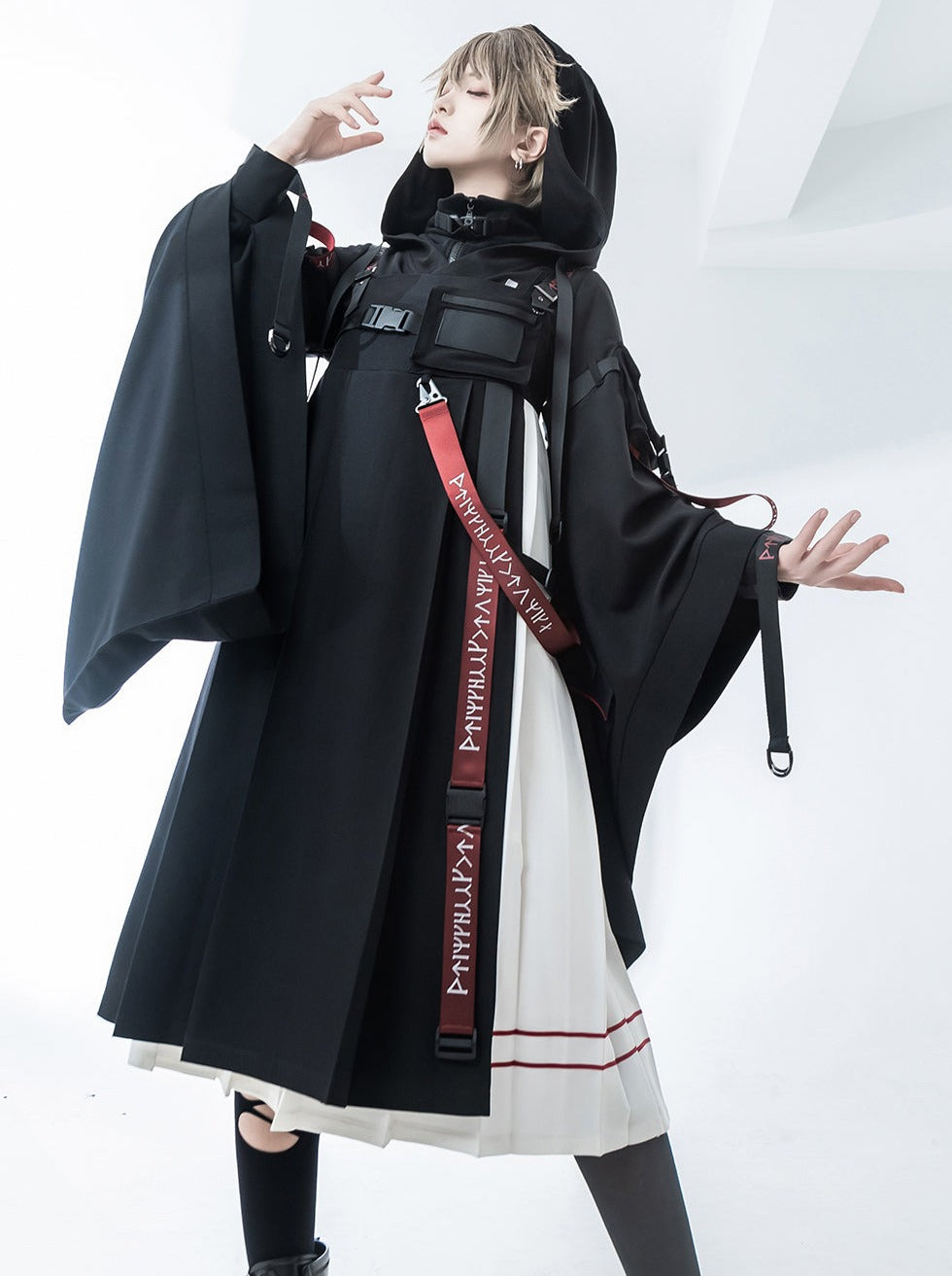 Skirt Inner Jumper Tops Cool + Hooded Cardigan + Waistland