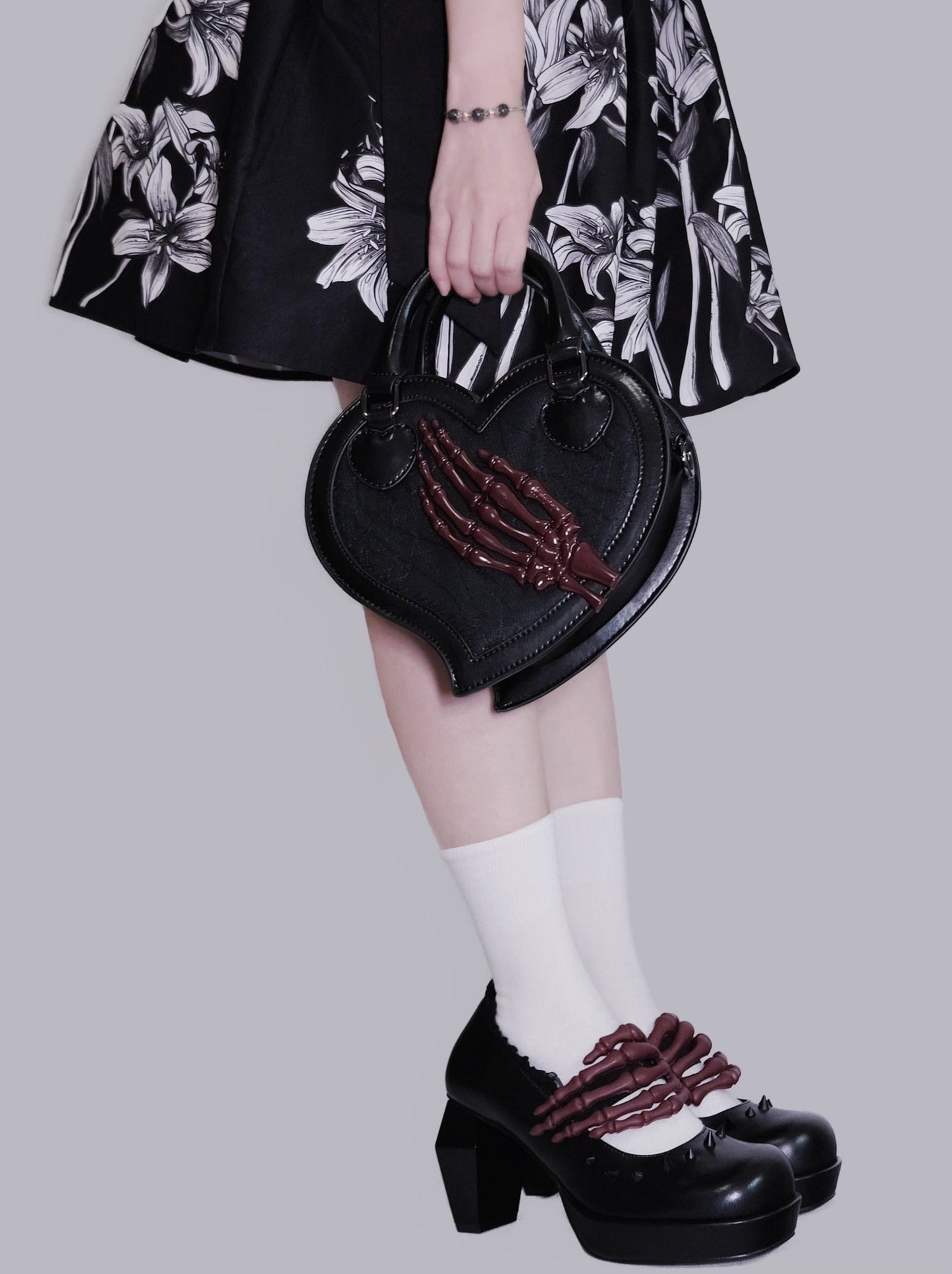 Heart Twilight Invitation Crow Skull Bag