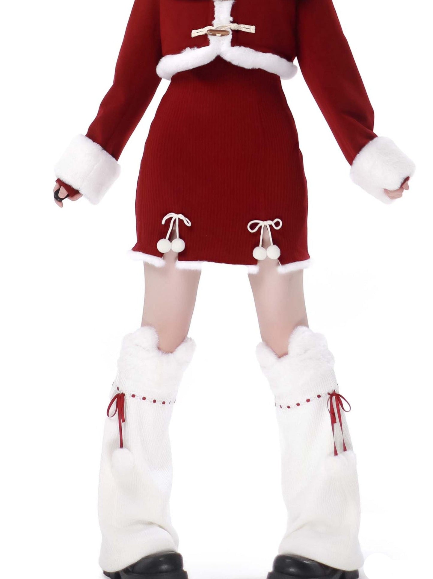 ニャールストーリーコートマントナーレッグウォーマー+オフショルダードレス