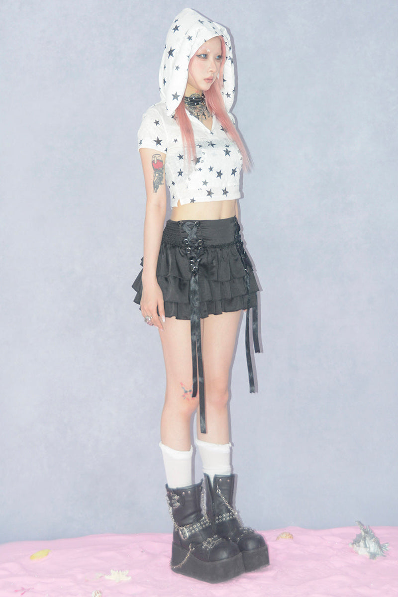 Ear Spicy Star Girl Tops Bunny