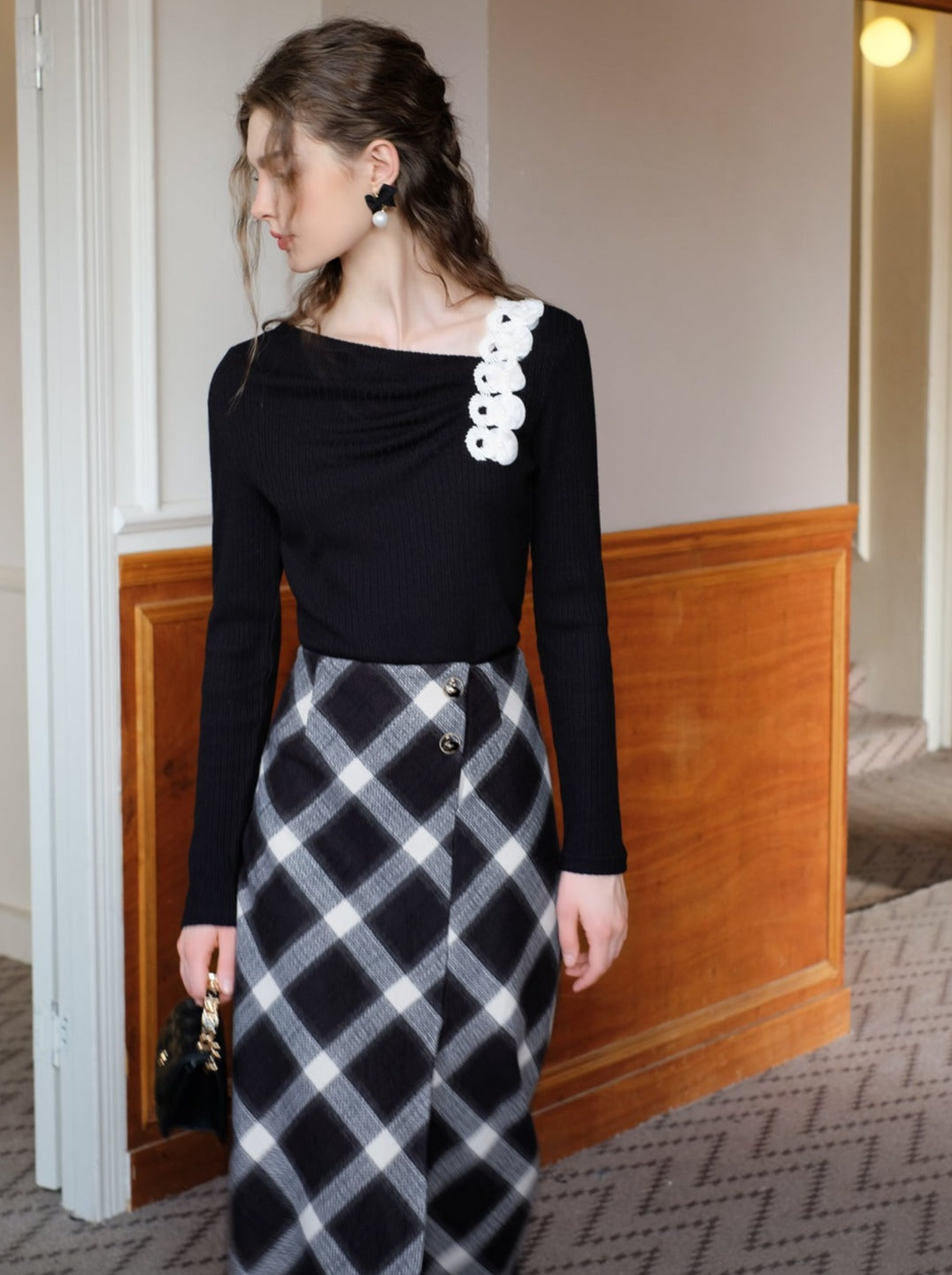 Queen Milk Sweet Tops French Lazy
