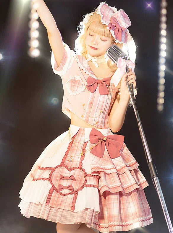 Idol Sniper Rosa Lolita-Anzug