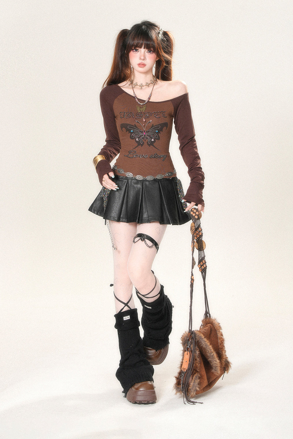 Shoulder Western Sexy Top Slouchy One