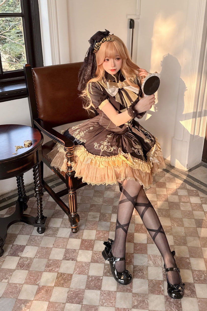 Dress + Cute Dark Shawl Lolita