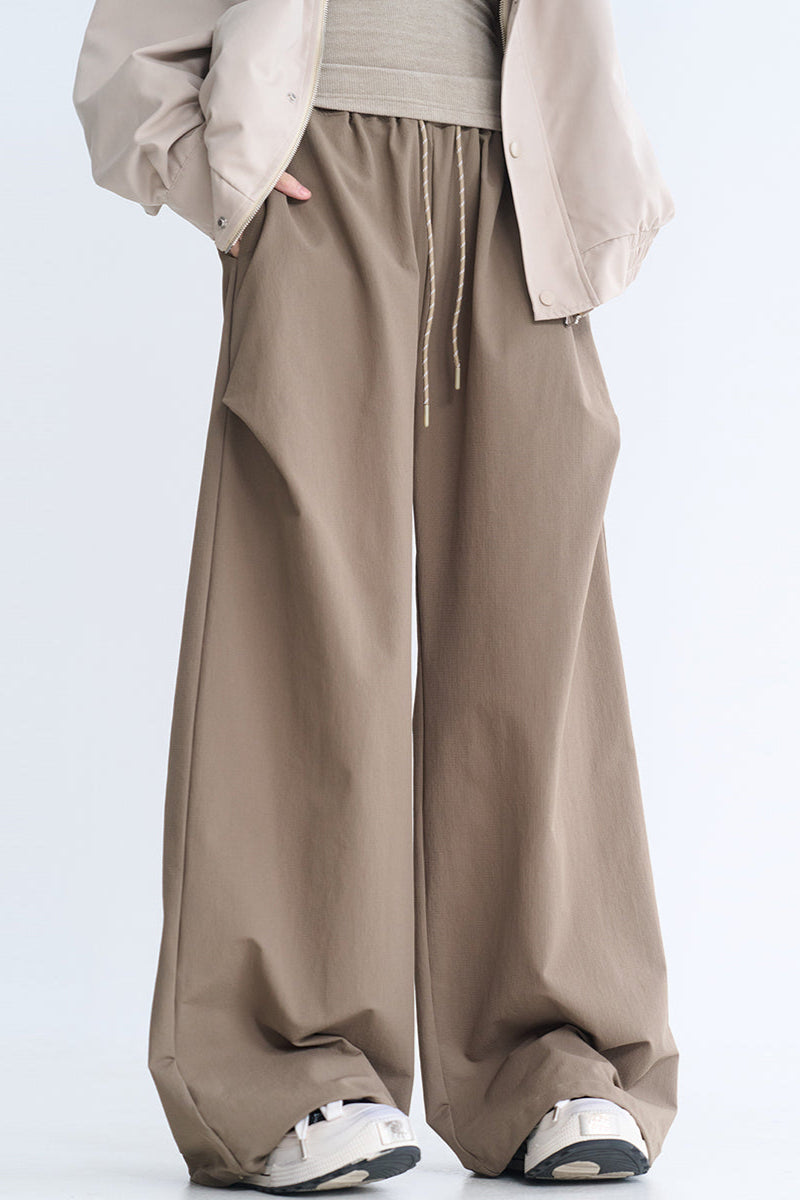 Minimalist wide-leg casual pants