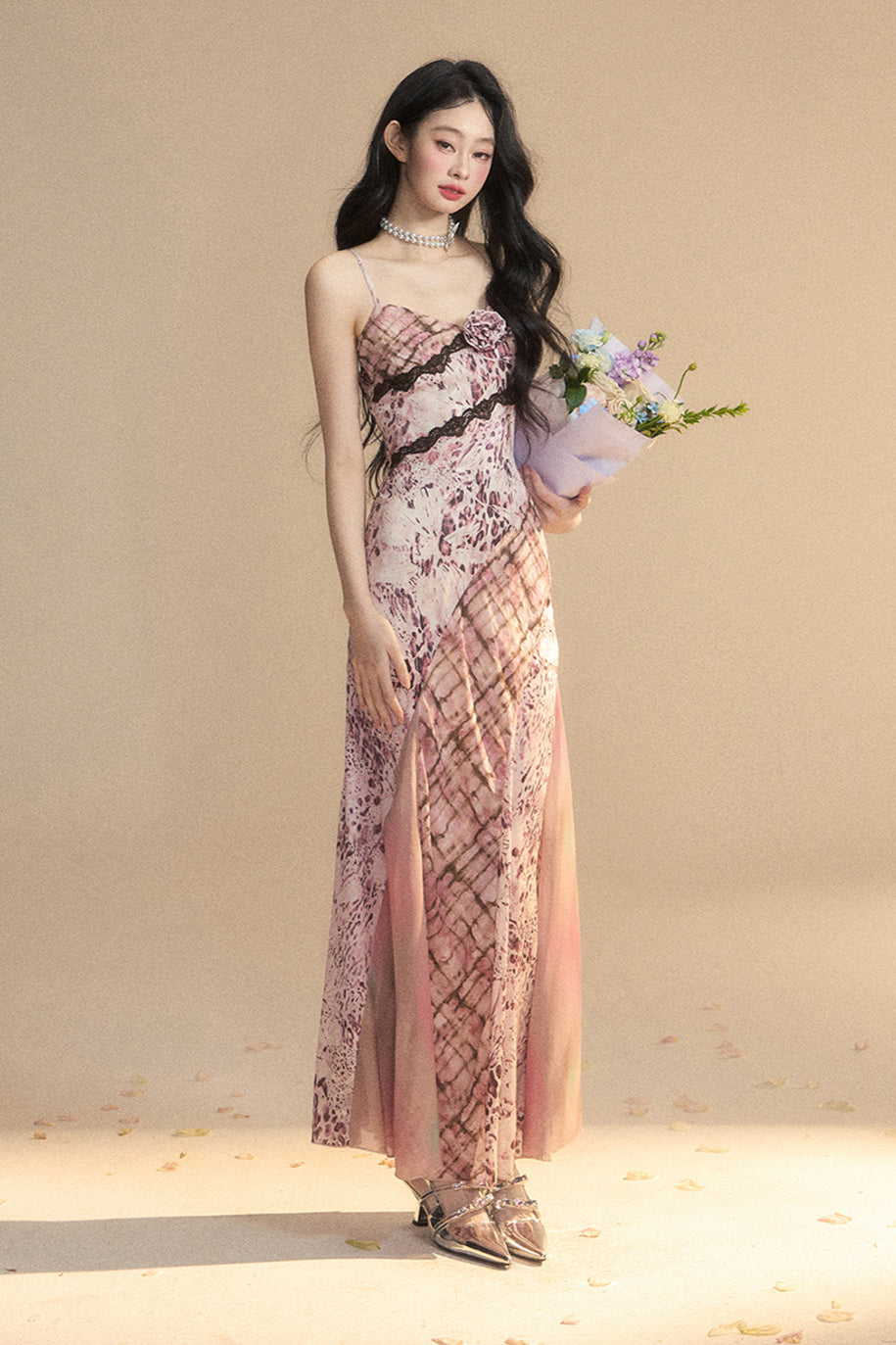 Dress One Shoulder Lady Long