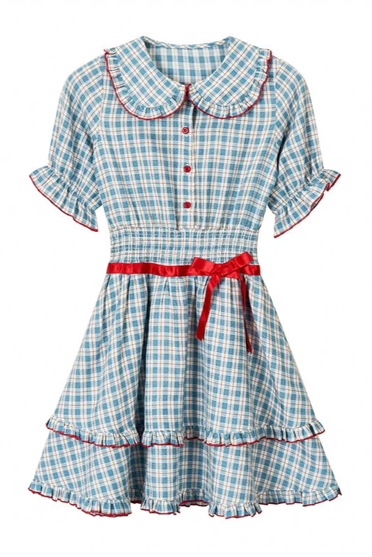 Berry Mist Cheese Kleid Girly Cherry Check