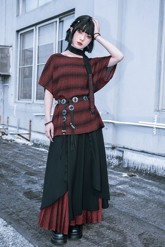 Dark Border Loose T-Shirt