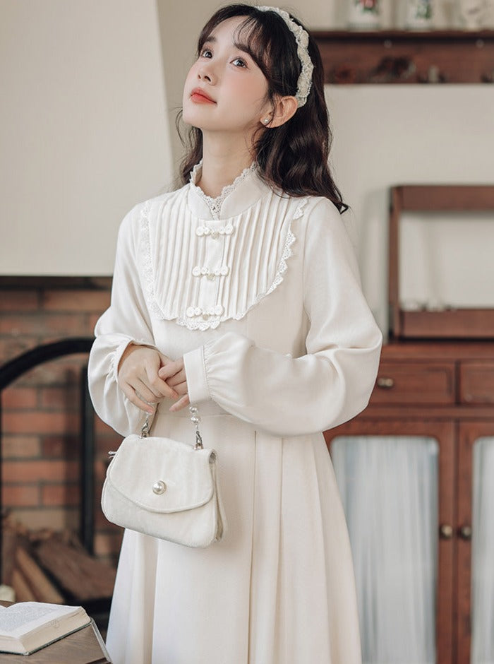 Doll Long Collar Stand Chinese Dress