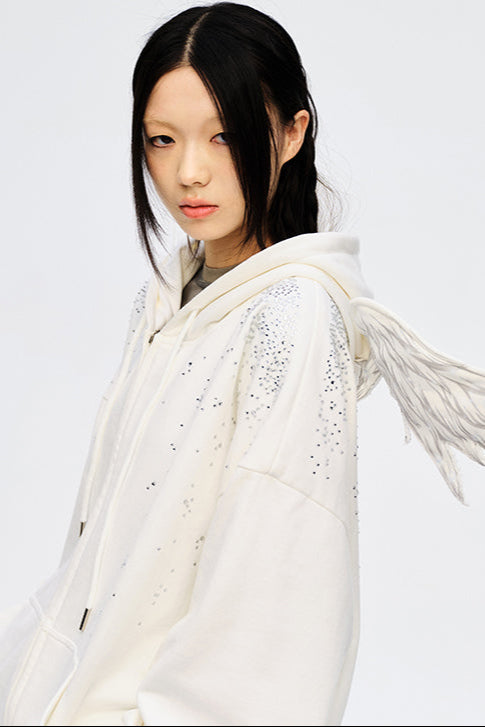 Angel Hoodie Starburst Sweatshirt