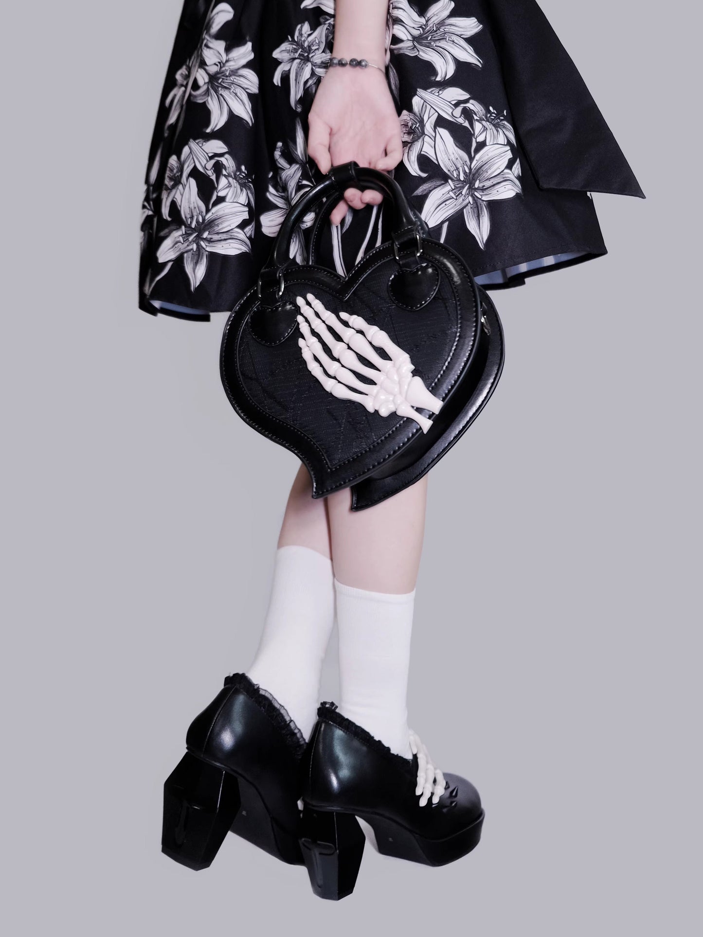 Heart Twilight Invitation Crow Skull Bag
