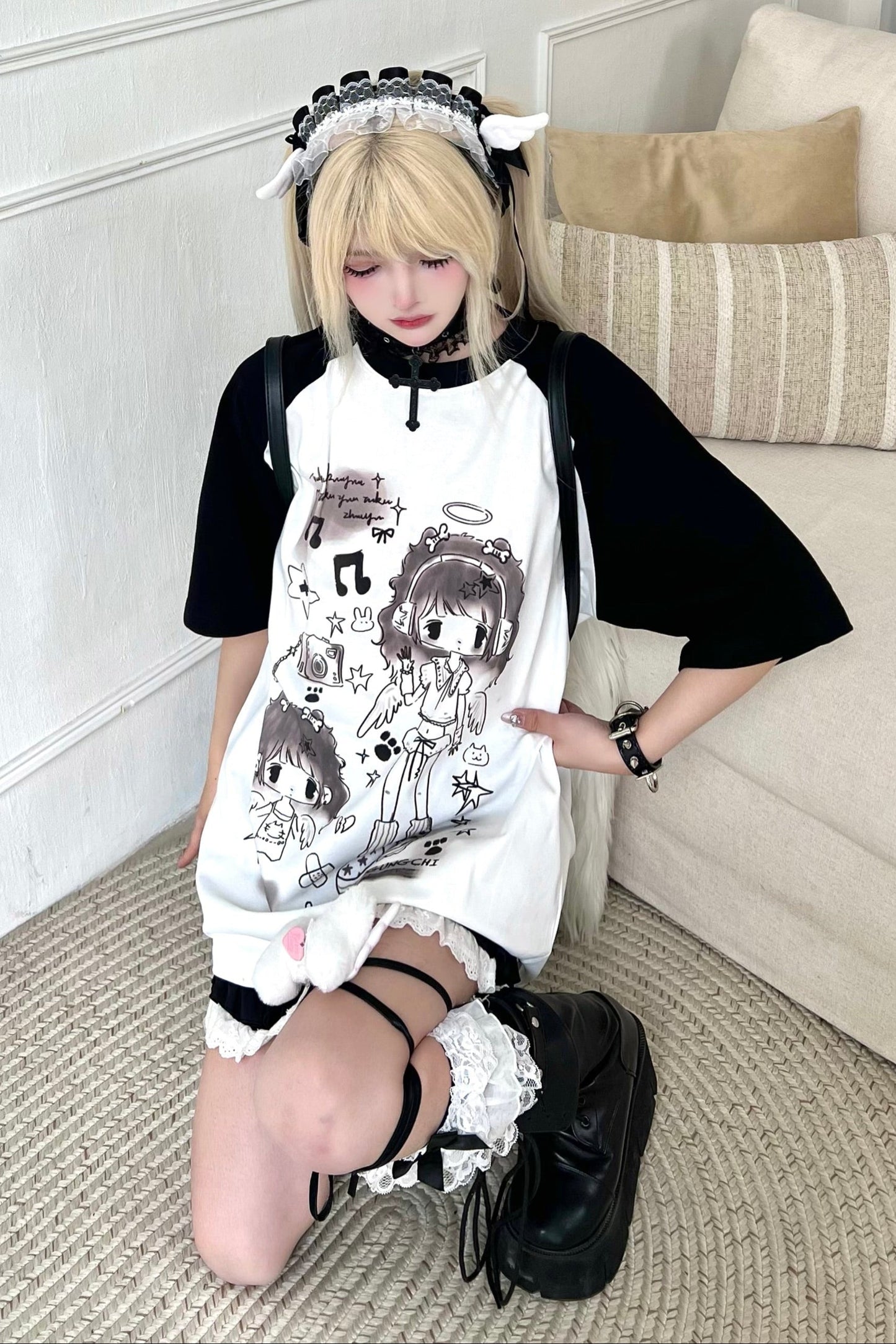 Tops Angel Loose Neighborhood👼Bicolor Over