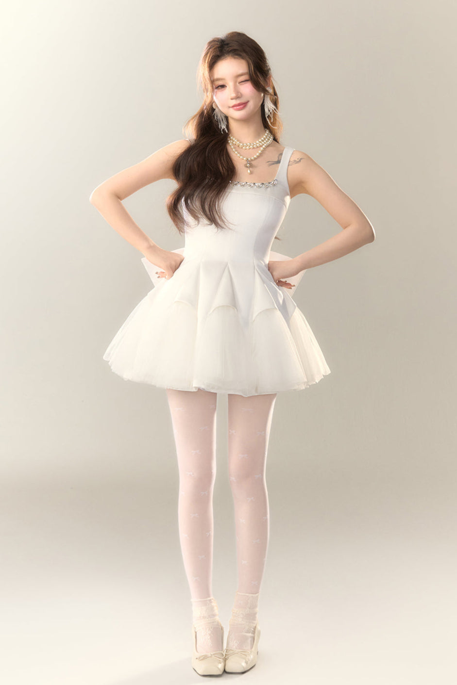 Dance Swan Gradient Princess Dress