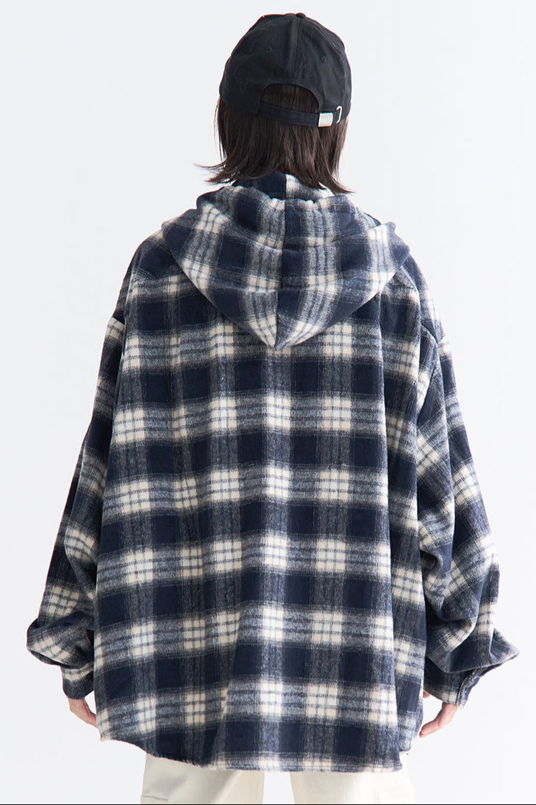 Peplum Hoodie Check