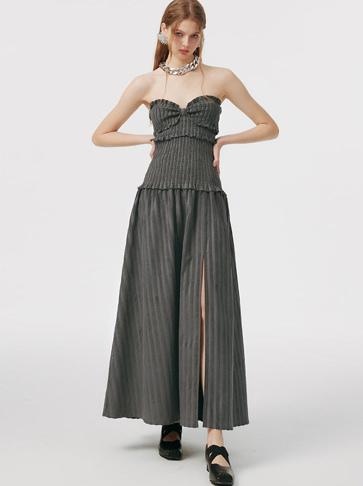 Top Long Tube Off-the-shoulder Dress