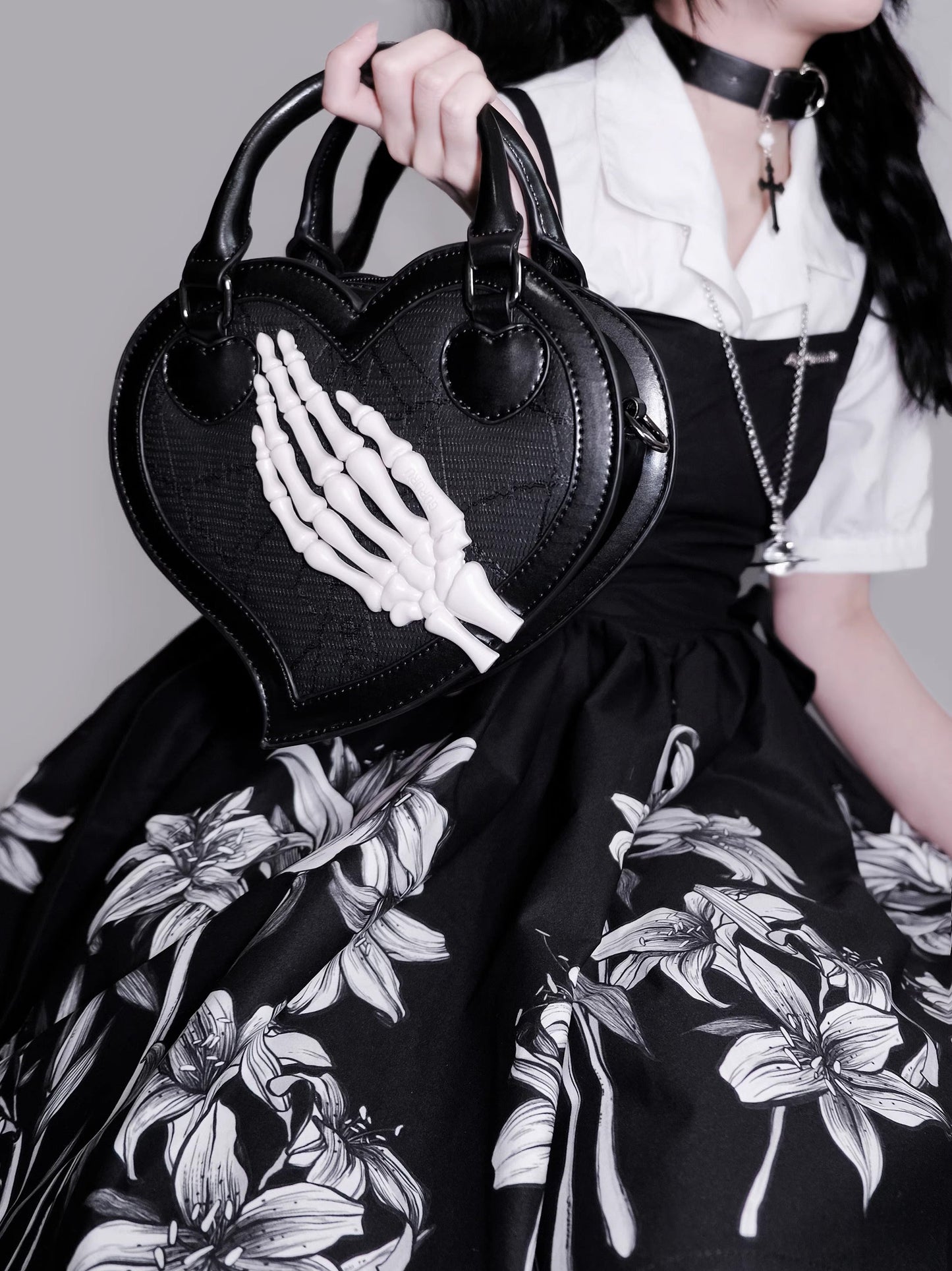 Heart Twilight Invitation Crow Skull Bag