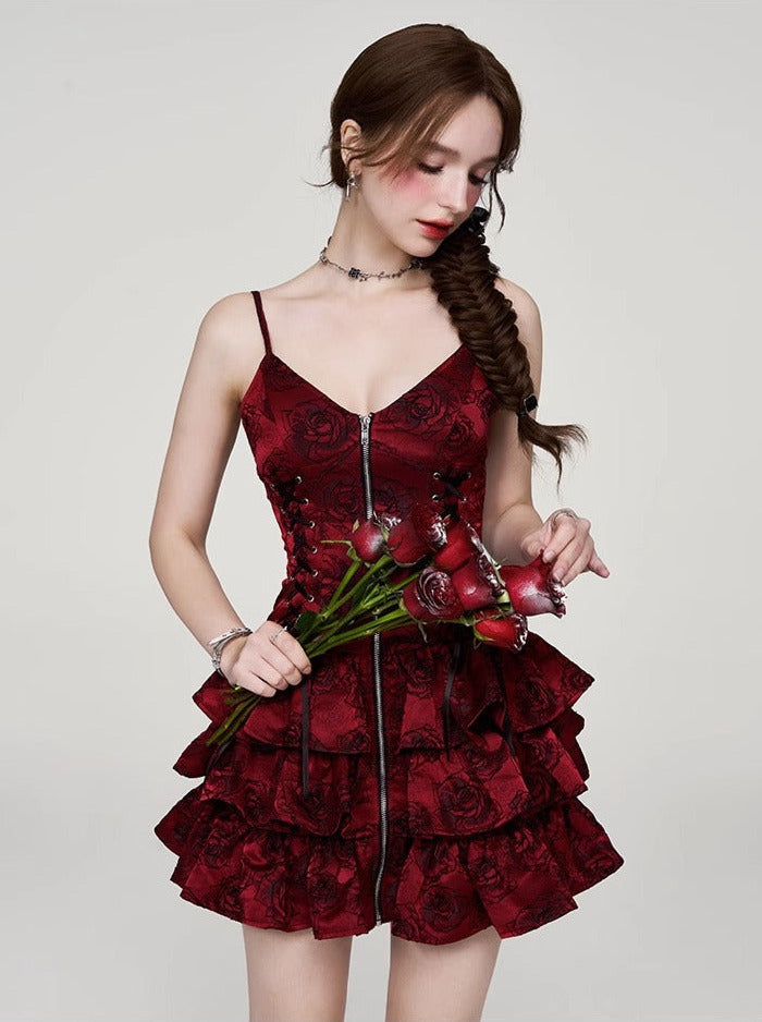 Jaccard Rose Dress Slings Spicy Tea