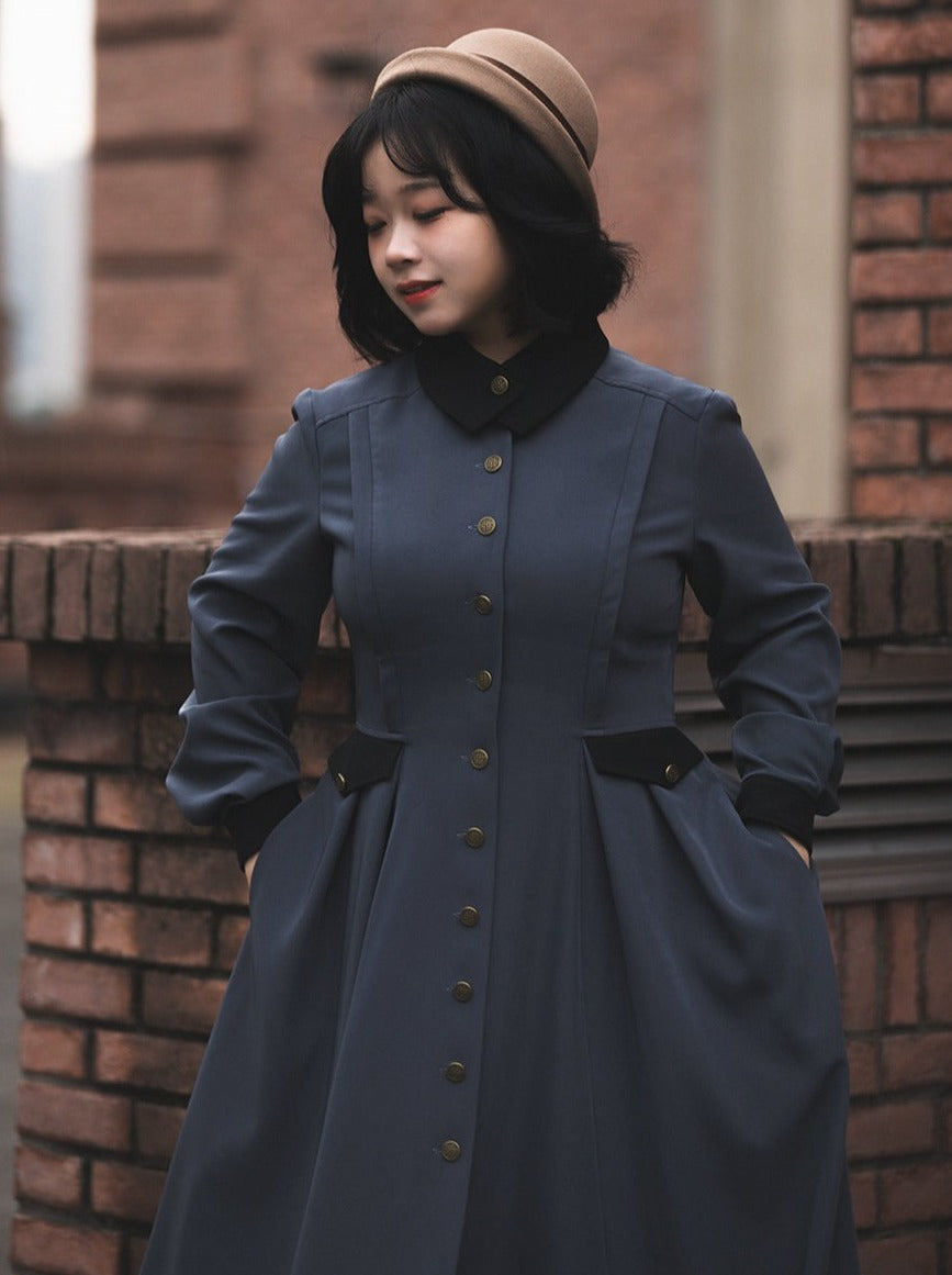 Manteau élégant rétro classique